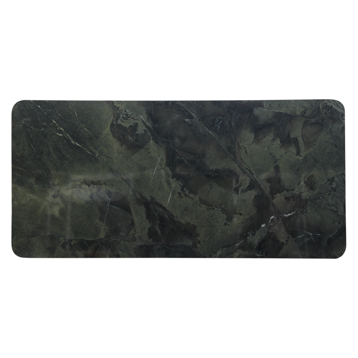 Abstract 82" Dining Table in Marble and Dark Mango Base by Home Trends & Design at Eve Furniture
