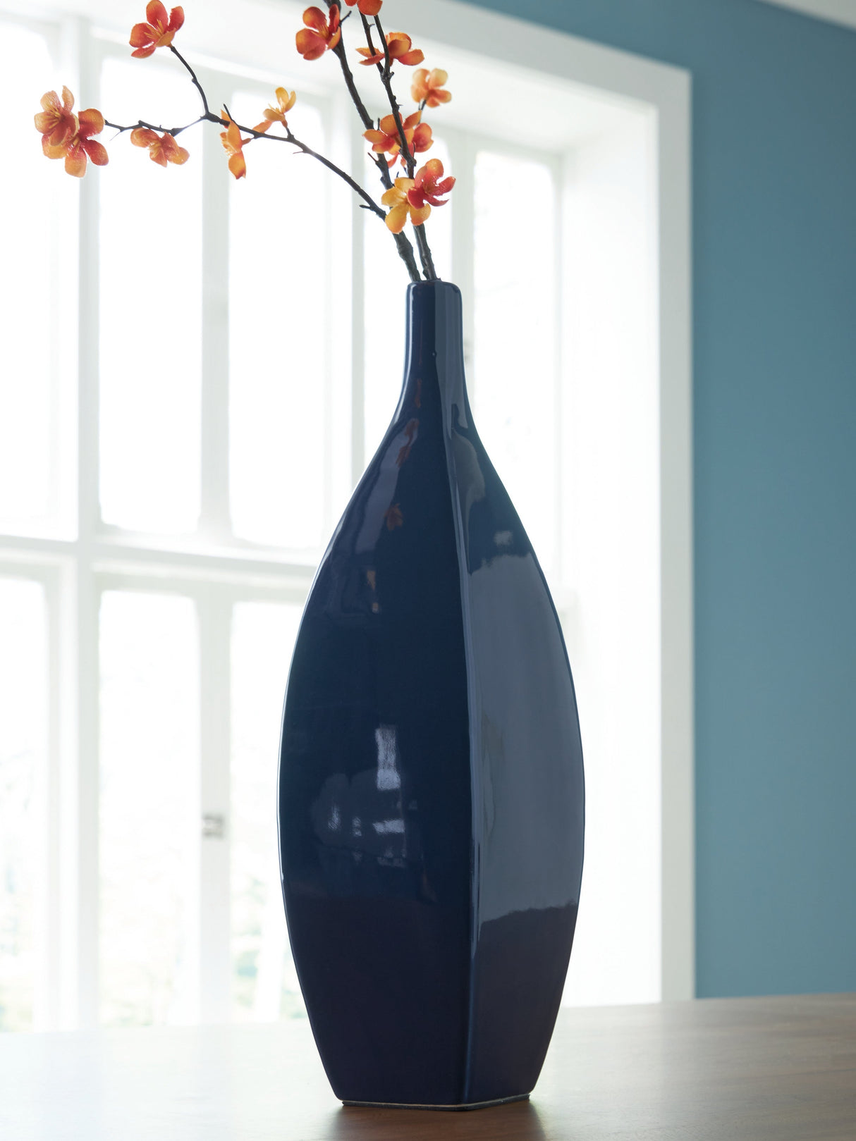 Abtinson Navy Vase by Ashley at Eve Furniture