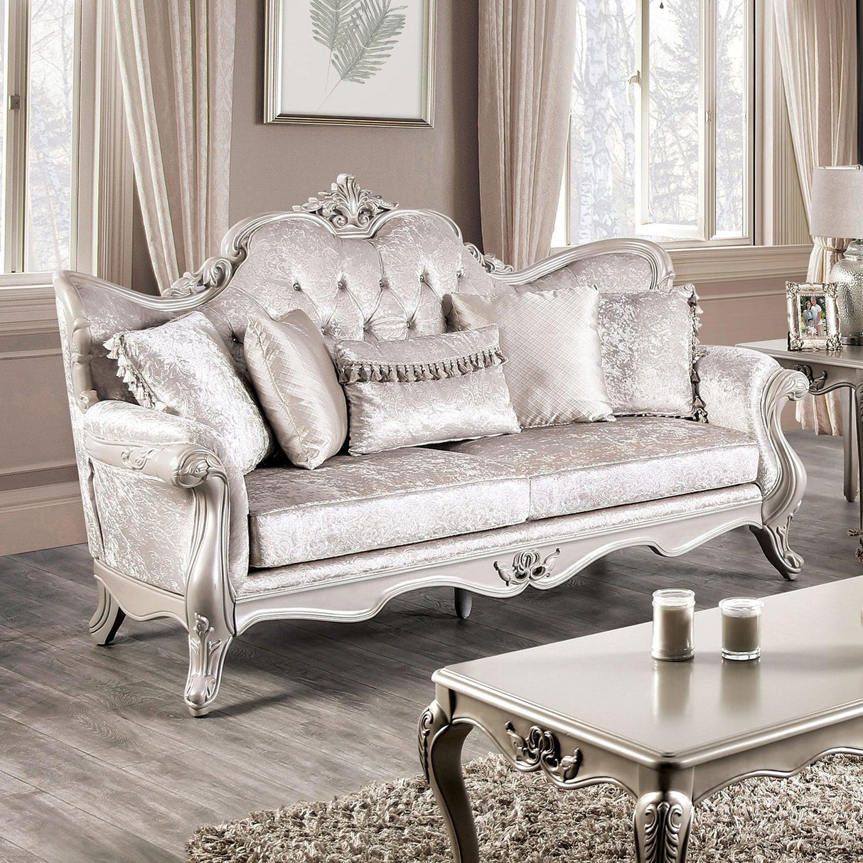 Acapulco Off-White Sofa by Furniture of America at Eve Furniture