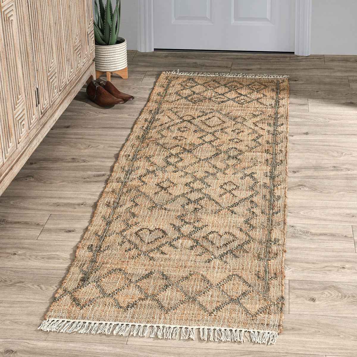 Accona Natural/Sage Rug by Classic Home at Eve Furniture