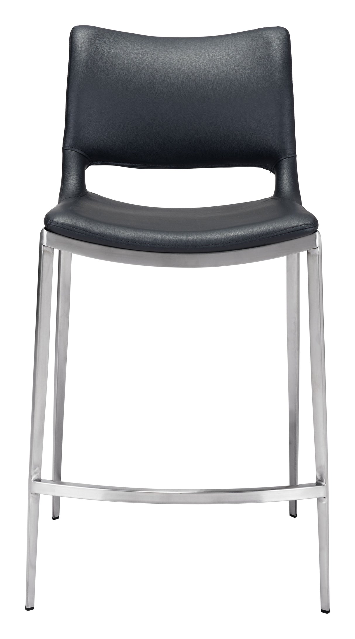 Ace Black & Silver Counter Stool (Set of 2) by Zuomod at Eve Furniture