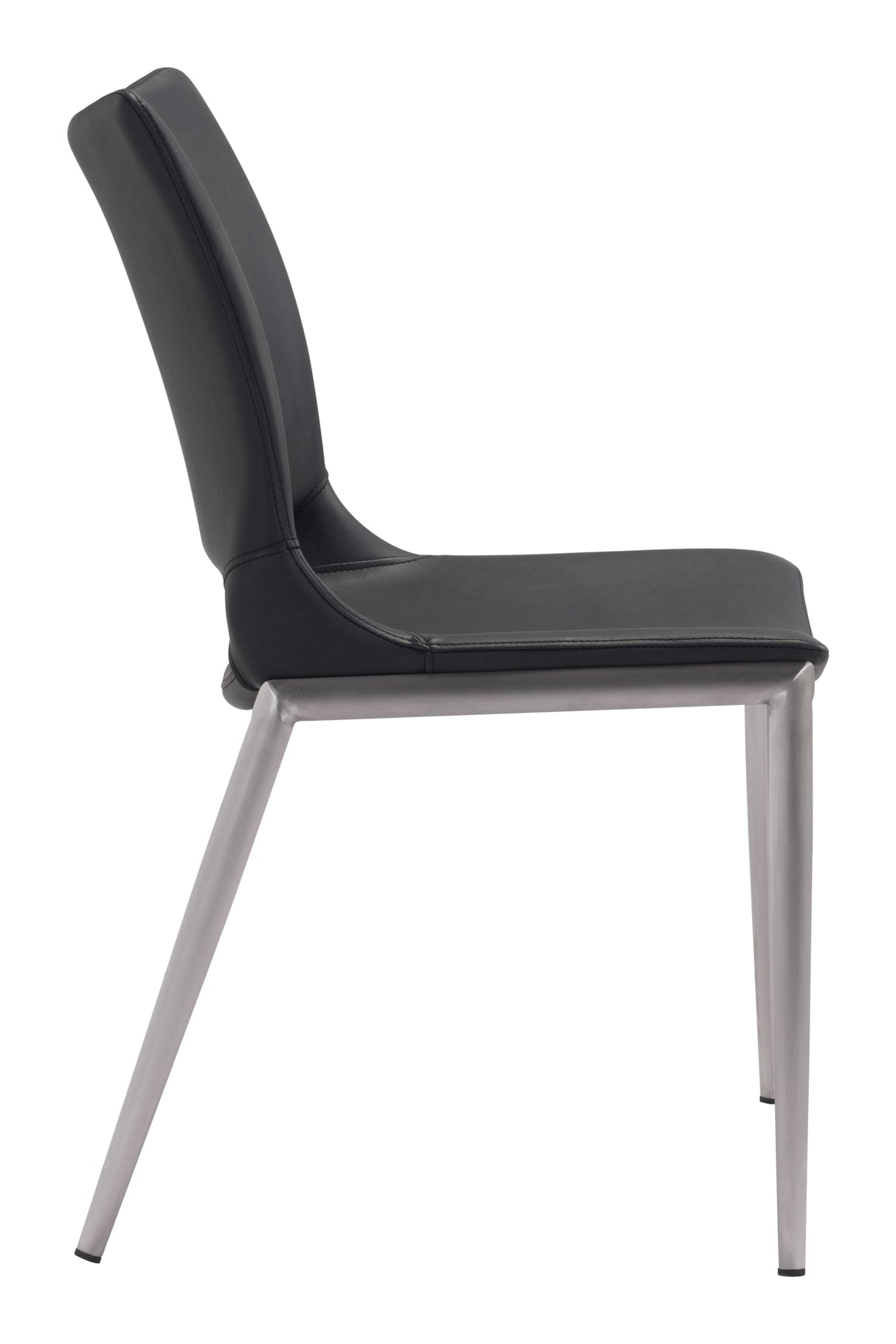Ace Black & Silver Dining Chair (Set of 2) by Zuomod at Eve Furniture