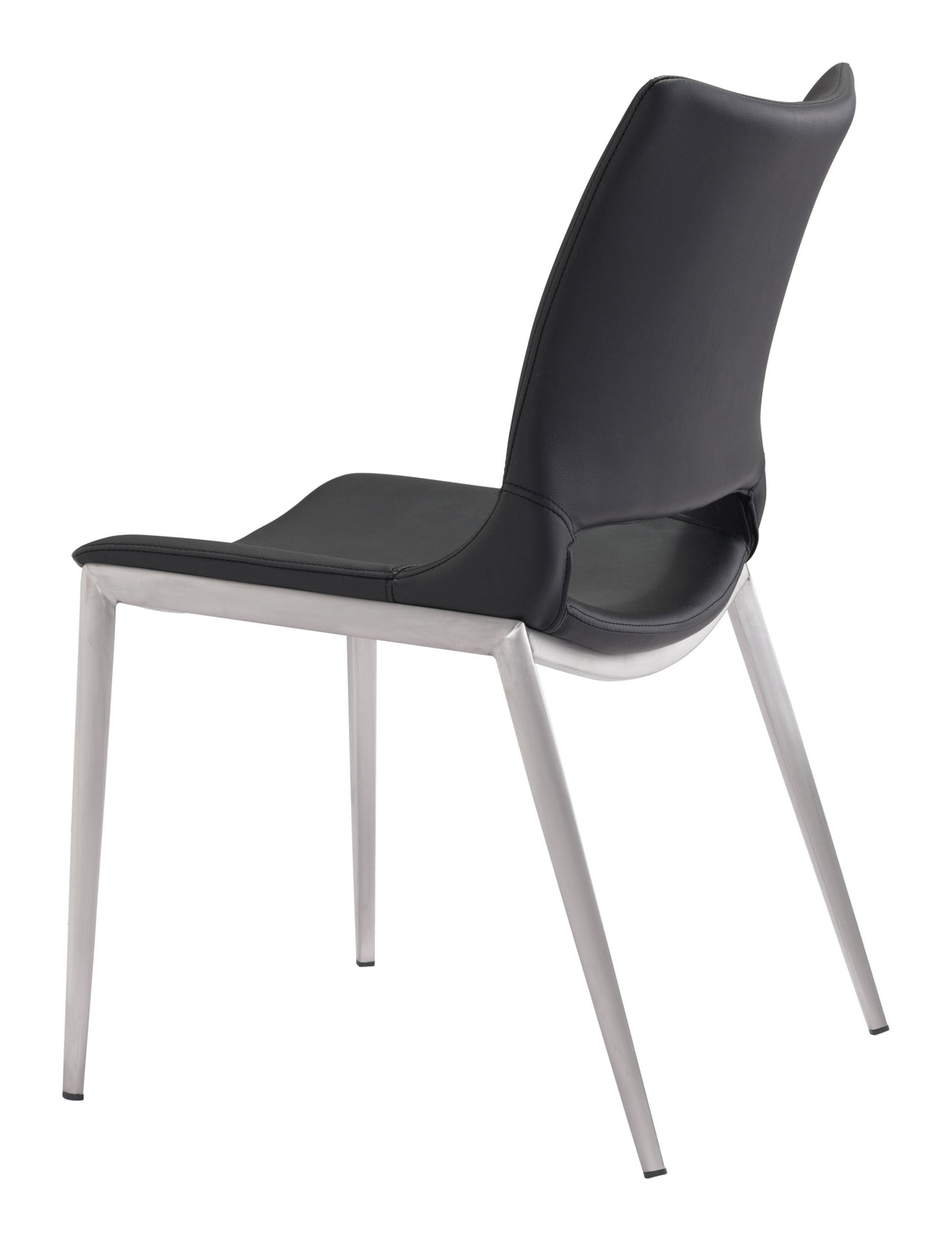Ace Black & Silver Dining Chair (Set of 2) by Zuomod at Eve Furniture