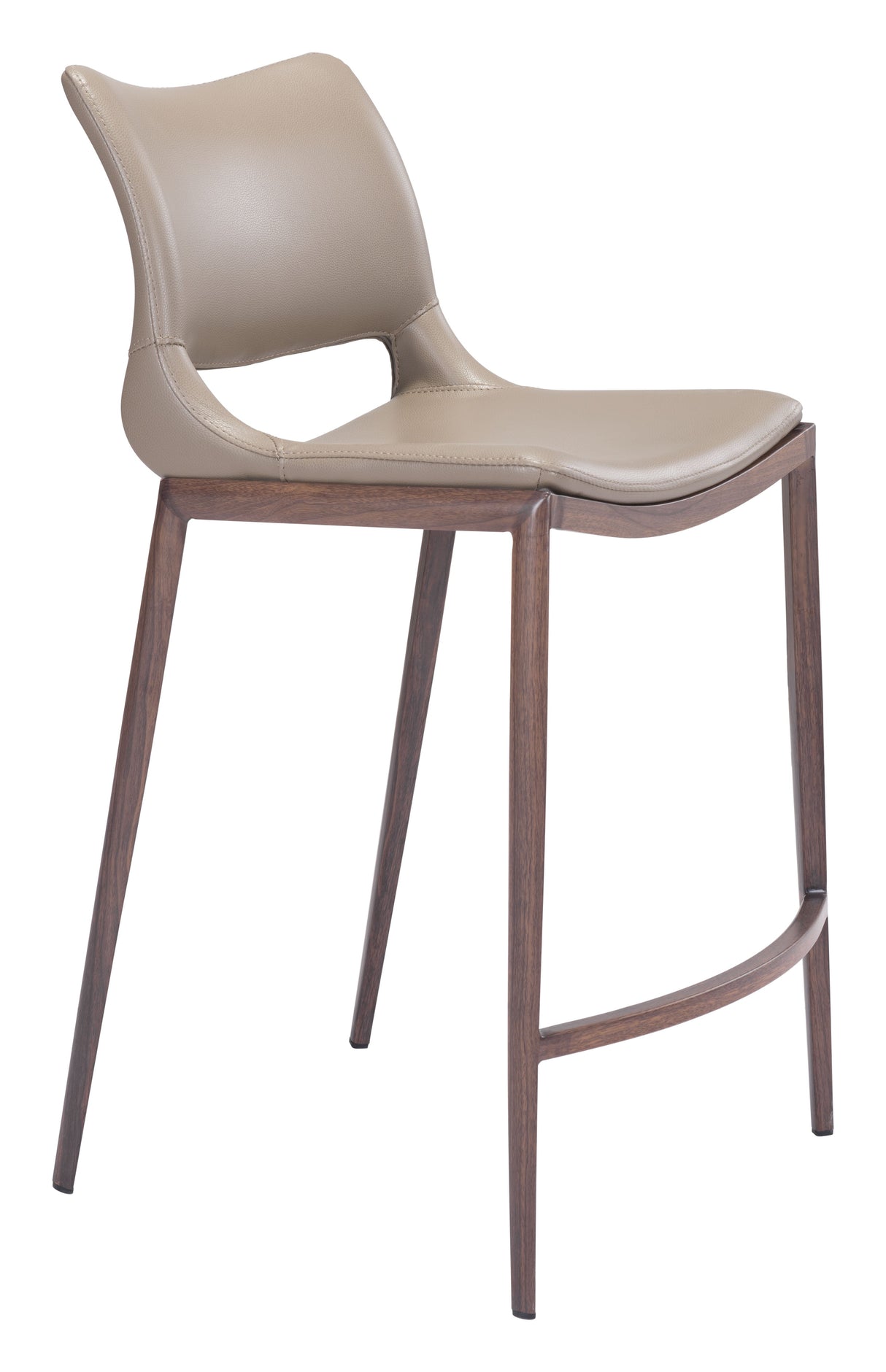 Ace Brown & Walnut Counter Stool (Set of 2) by Zuomod at Eve Furniture