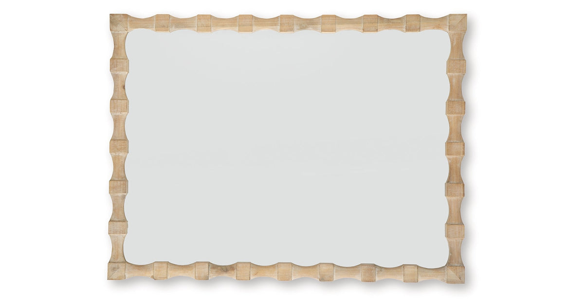 Acelmore Light Brown Accent Mirror by Ashley at Eve Furniture