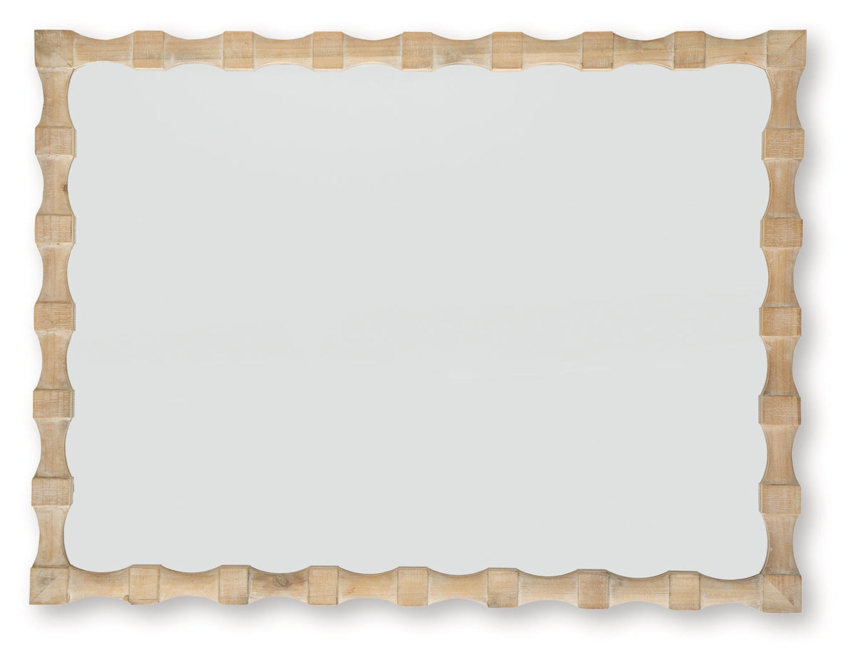 Acelmore Light Brown Accent Mirror by Ashley at Eve Furniture