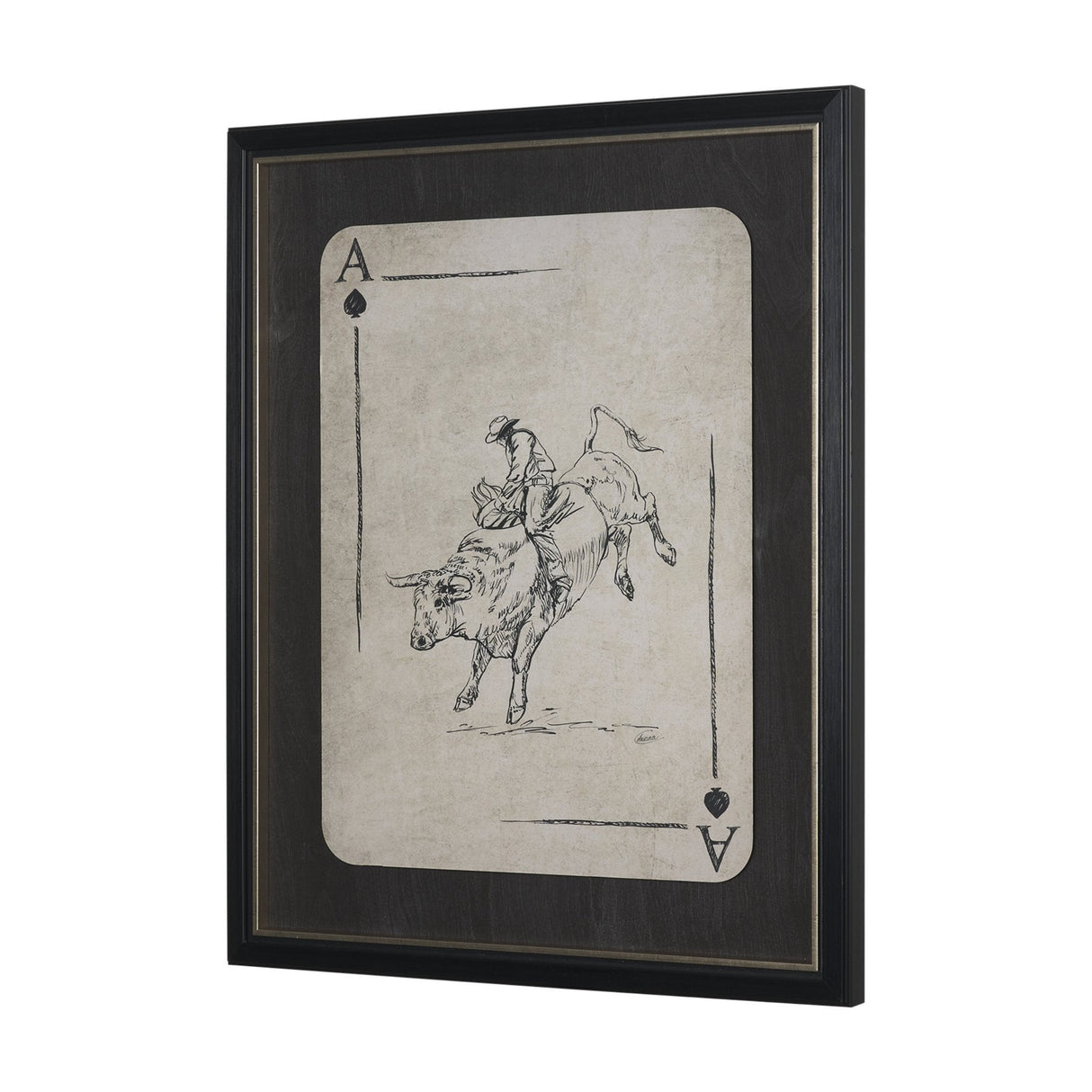Aces Wild I by Mercana Studio Textured Framed Artwork Matted under Glass by Mercana at Eve Furniture