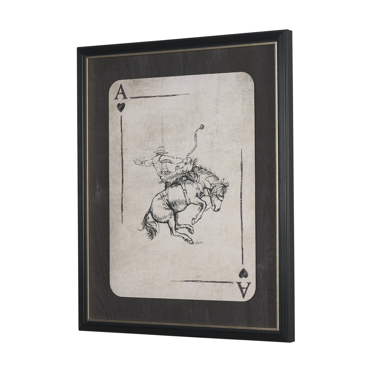 Aces Wild II by Mercana Studio Textured Framed Artwork Matted under Glass by Mercana at Eve Furniture