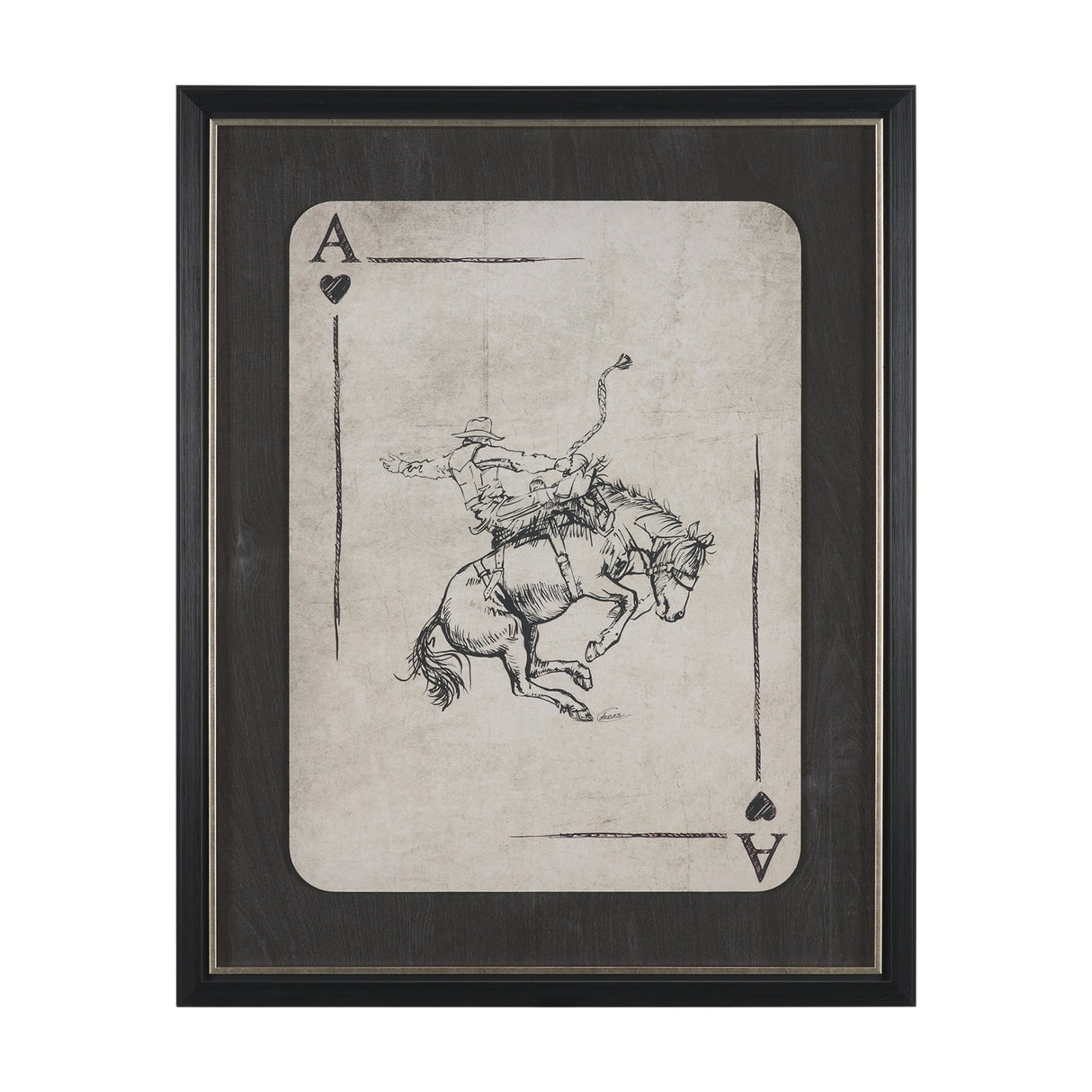 Aces Wild II by Mercana Studio Textured Framed Artwork Matted under Glass by Mercana at Eve Furniture