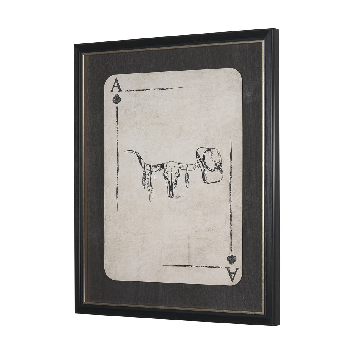 Aces Wild III by Mercana Studio Textured Framed Artwork Matted under Glass by Mercana at Eve Furniture