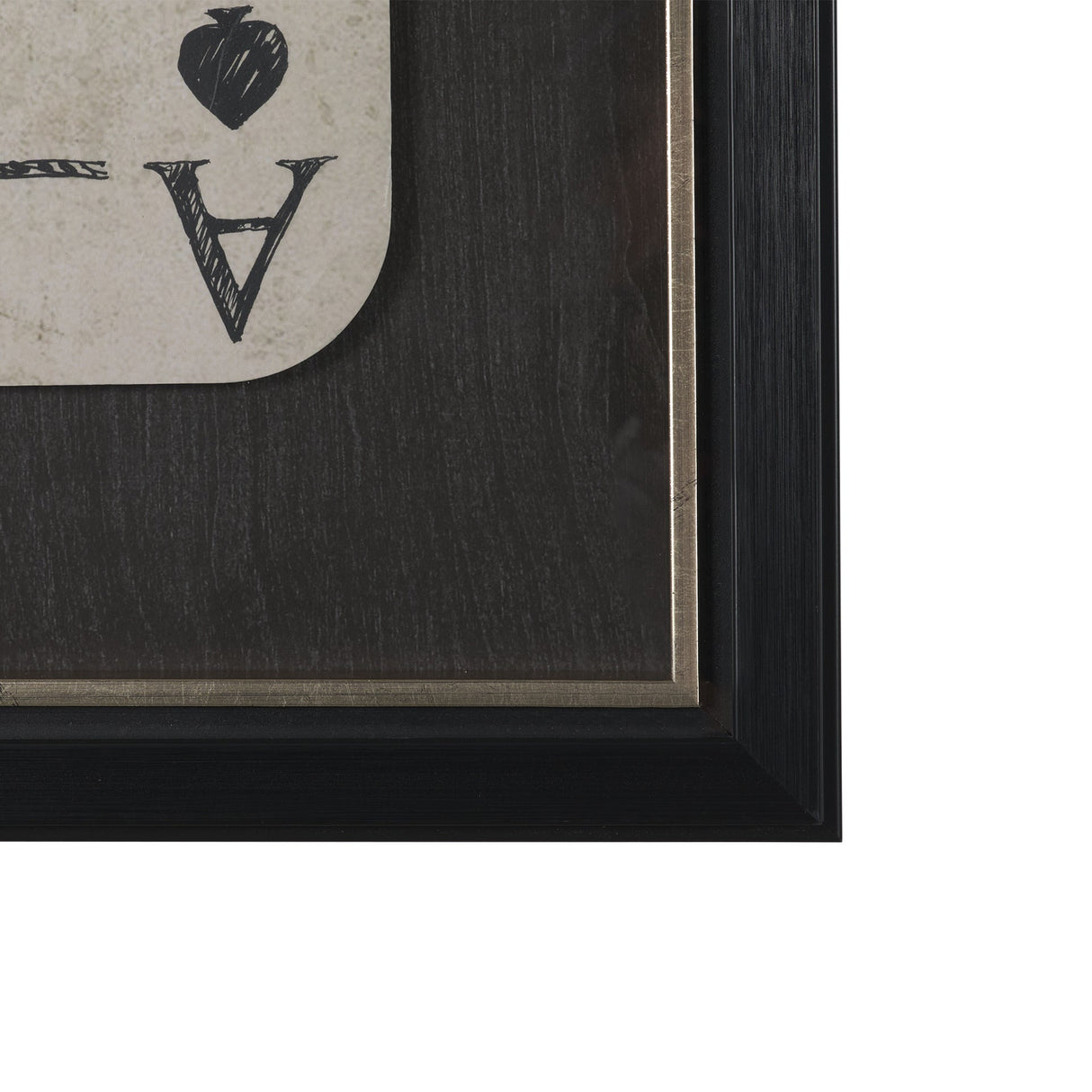 Aces Wild III by Mercana Studio Textured Framed Artwork Matted under Glass by Mercana at Eve Furniture
