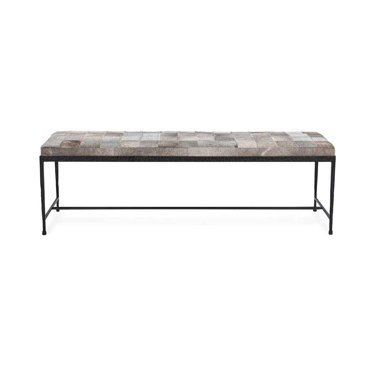 Achen Sparrow Gray Rectangular Accent Bench by Classic Home at Eve Furniture
