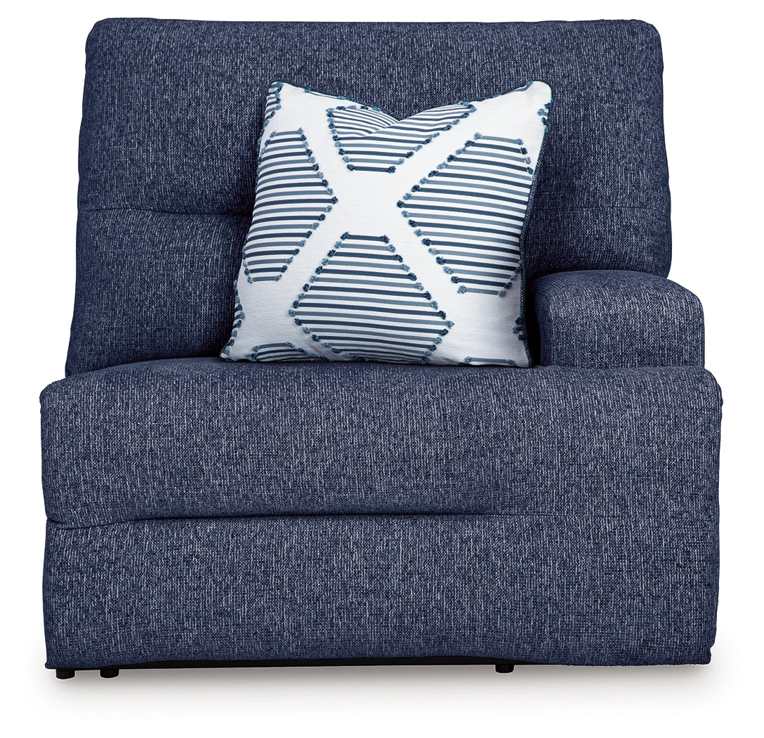 Acklen Place Navy 6-Piece Dual Power Reclining Modular Sectional by Ashley at Eve Furniture