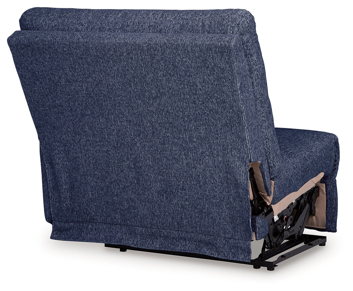 Acklen Place Navy 7-Piece Dual Power Reclining Modular Sectional by Ashley at Eve Furniture