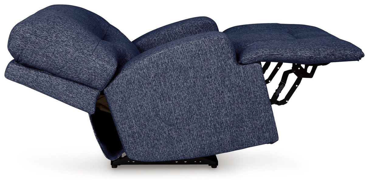 Acklen Place Navy Oversized Power Recliner by Ashley at Eve Furniture