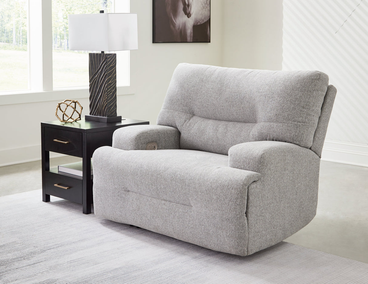 Acklen Place Pewter 7-Piece Power Reclining Sectional by Ashley at Eve Furniture