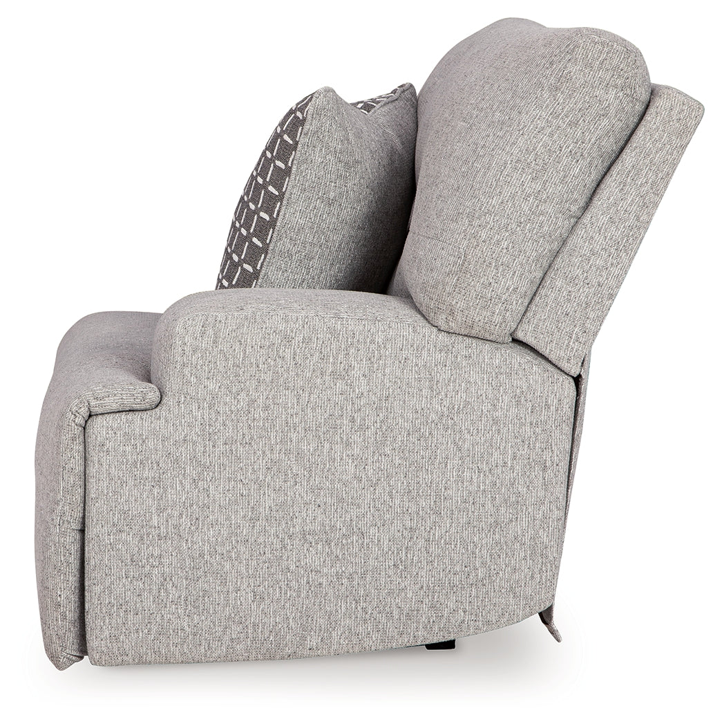 Acklen Place Pewter 7-Piece Power Reclining Sectional by Ashley at Eve Furniture