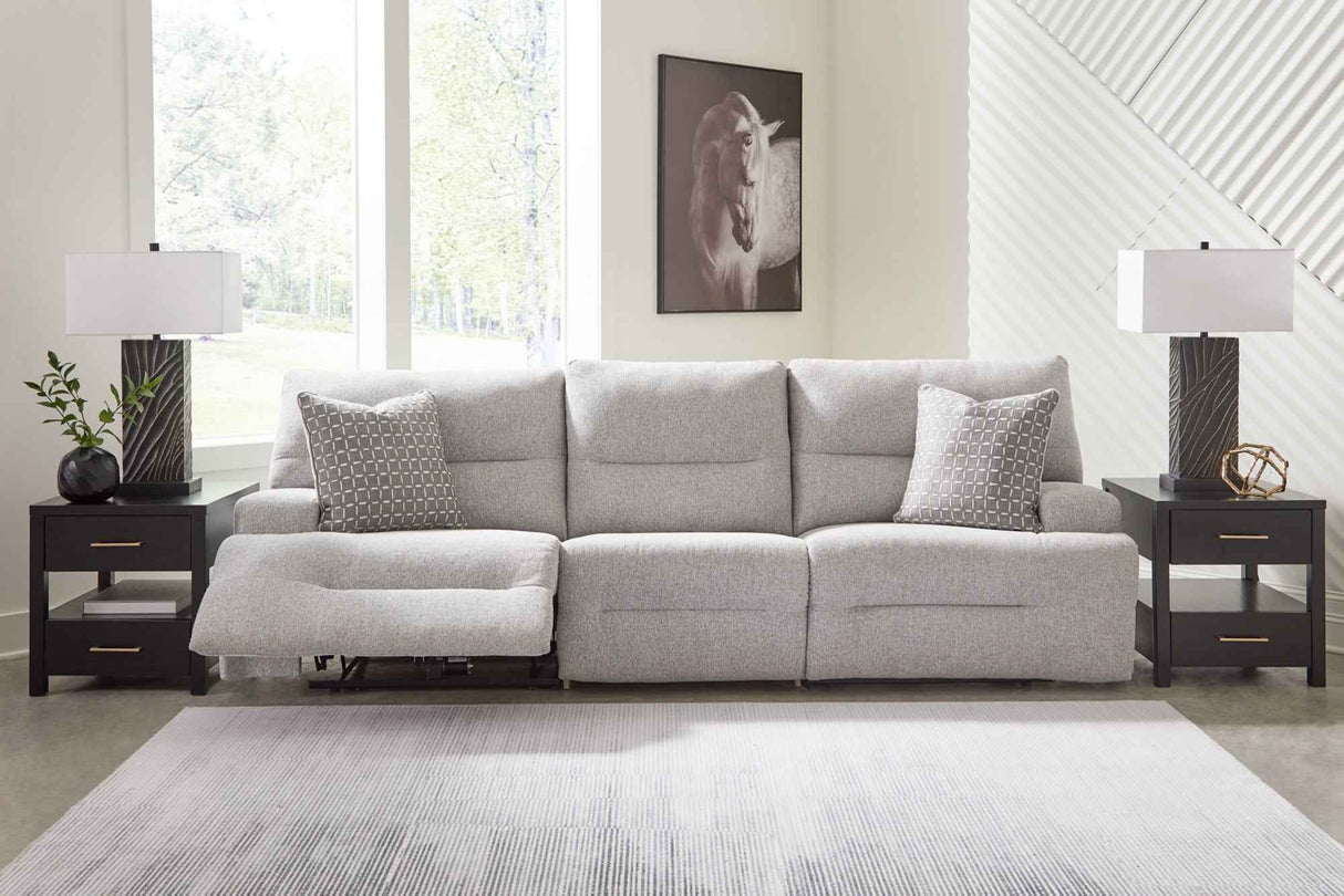Acklen Place Pewter Power Reclining Living Room Set by Ashley at Eve Furniture