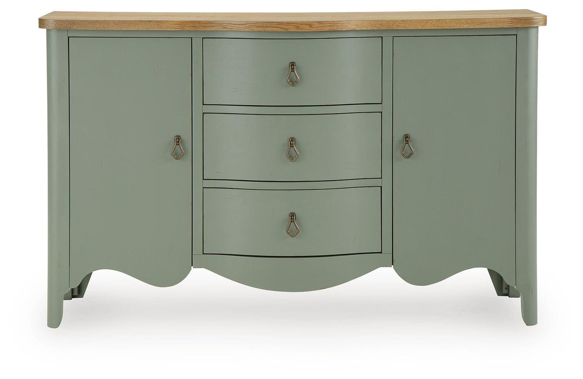 Actonville Antique Green Accent Cabinet by Ashley at Eve Furniture