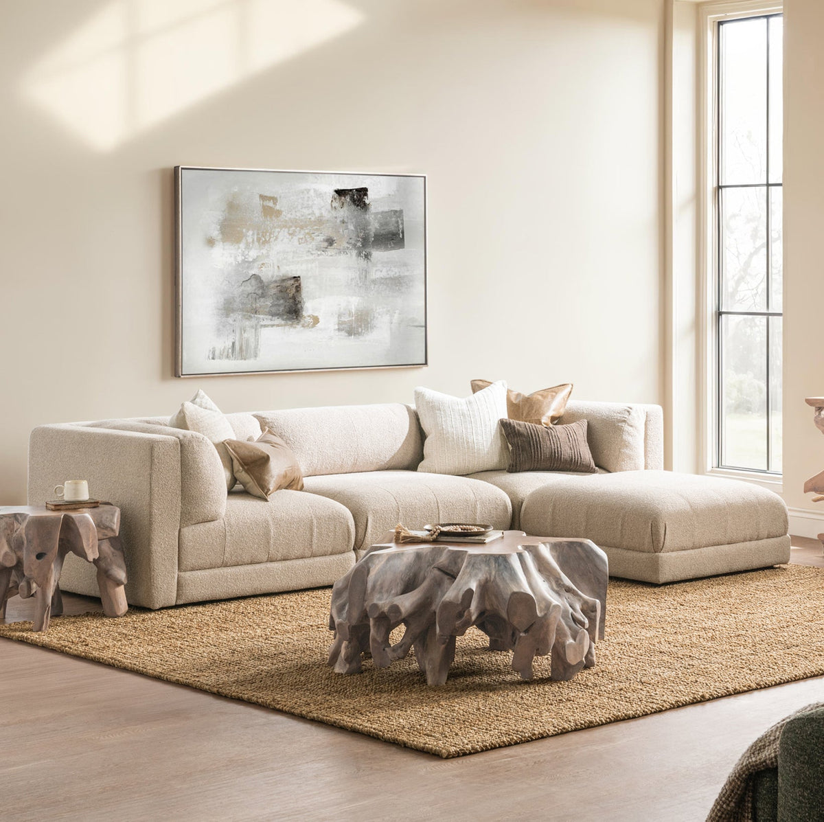 Adalynne Ottoman by Classic Home at Eve Furniture