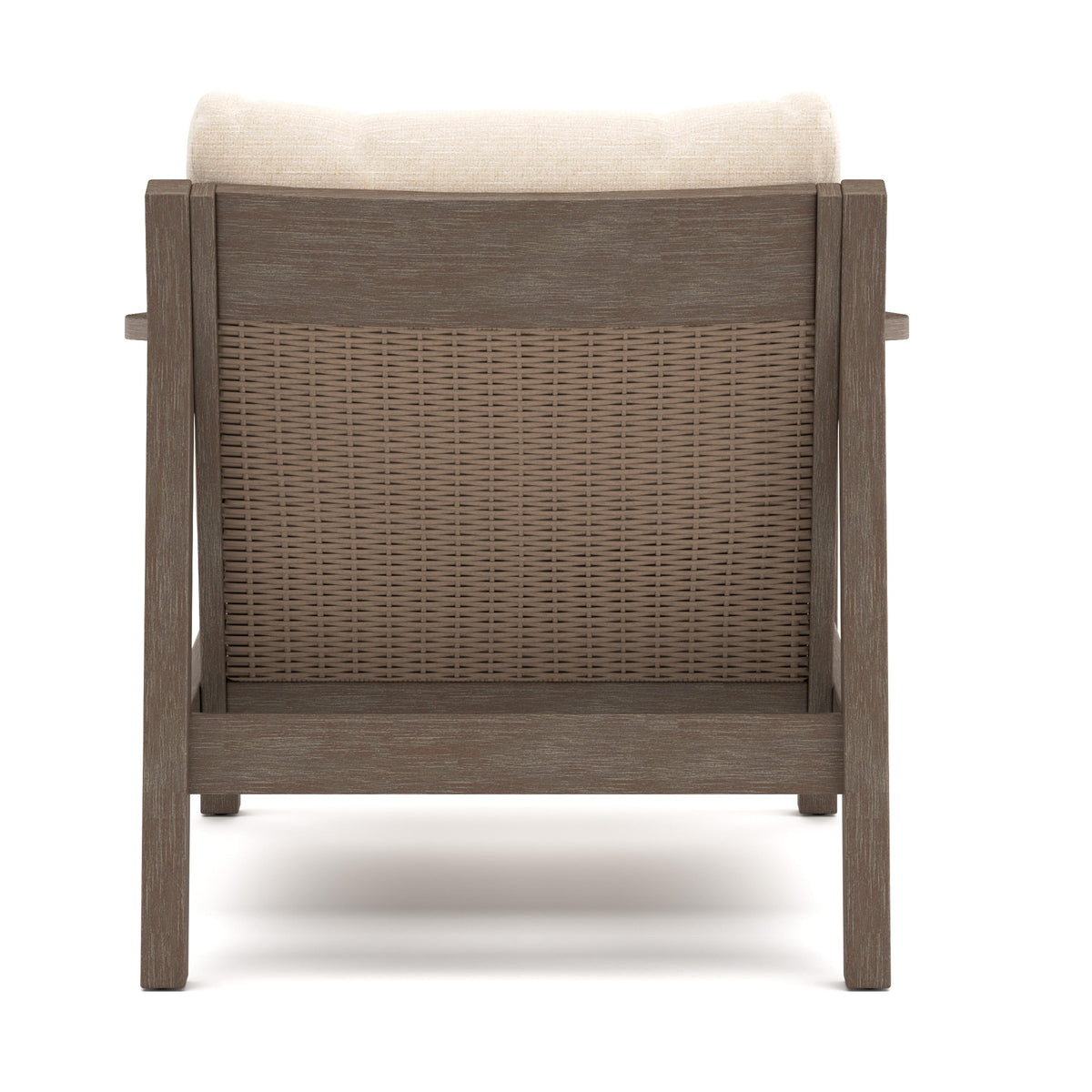 Adams Lane Dark Brown/Beige Outdoor Lounge Chair, Set of 2 by Ashley at Eve Furniture