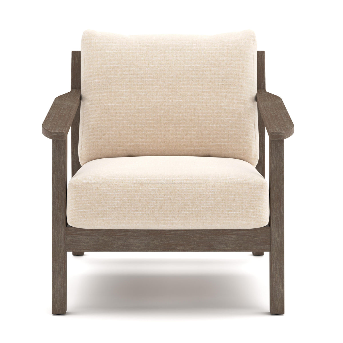 Adams Lane Dark Brown/Beige Outdoor Lounge Chair, Set of 2 by Ashley at Eve Furniture