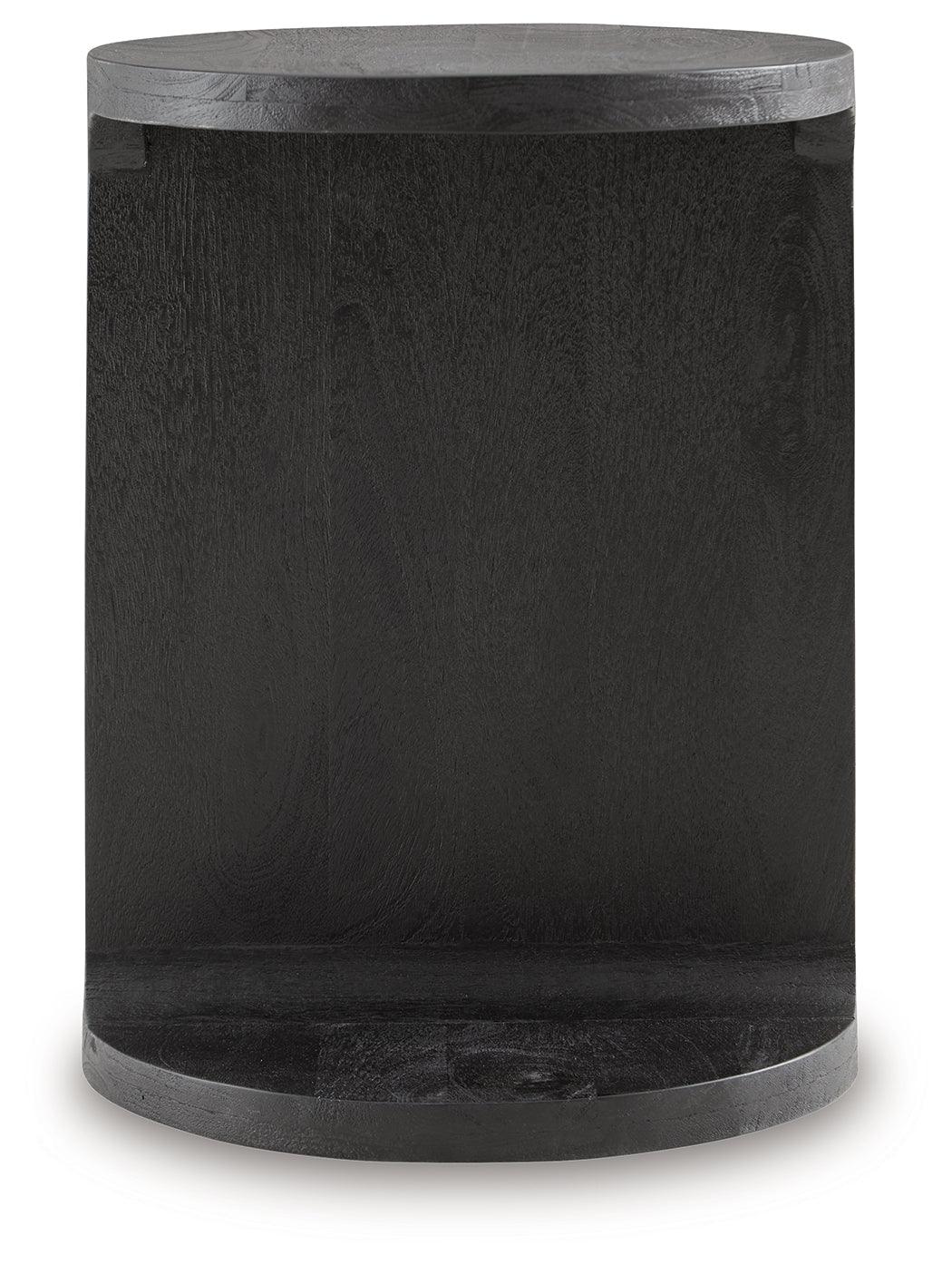 Adderley Black Accent Table by Ashley at Eve Furniture