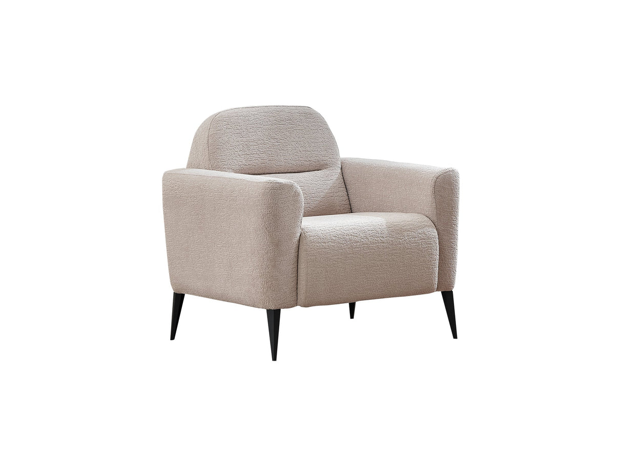 Adela Cream 3-pieces (Sofa & Loveseat & Chair) Livingroom Set by Furnia at Eve Furniture