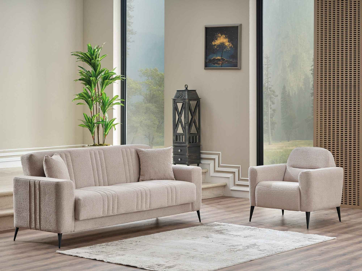 Adela Cream Chair by Furnia at Eve Furniture