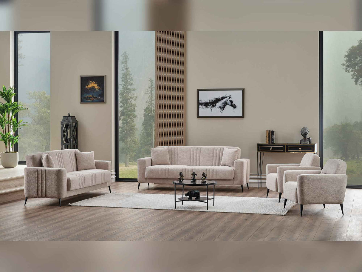 Adela Cream Chair by Furnia at Eve Furniture