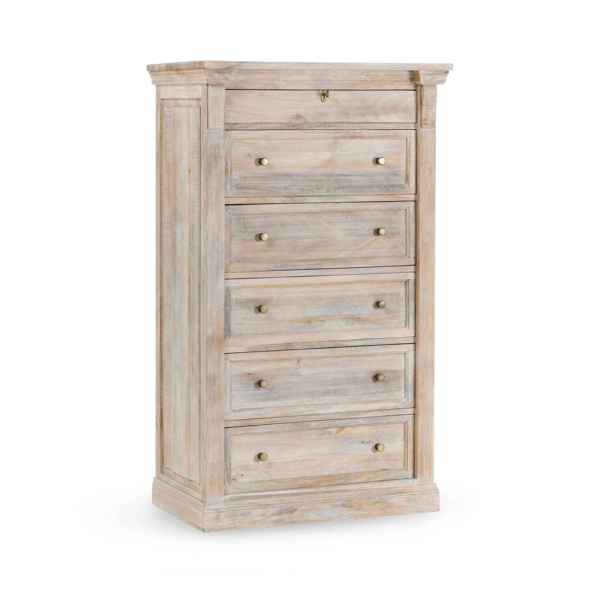 Adelaide 6 Drawer Chest - Cream Wash by Classic Home at Eve Furniture