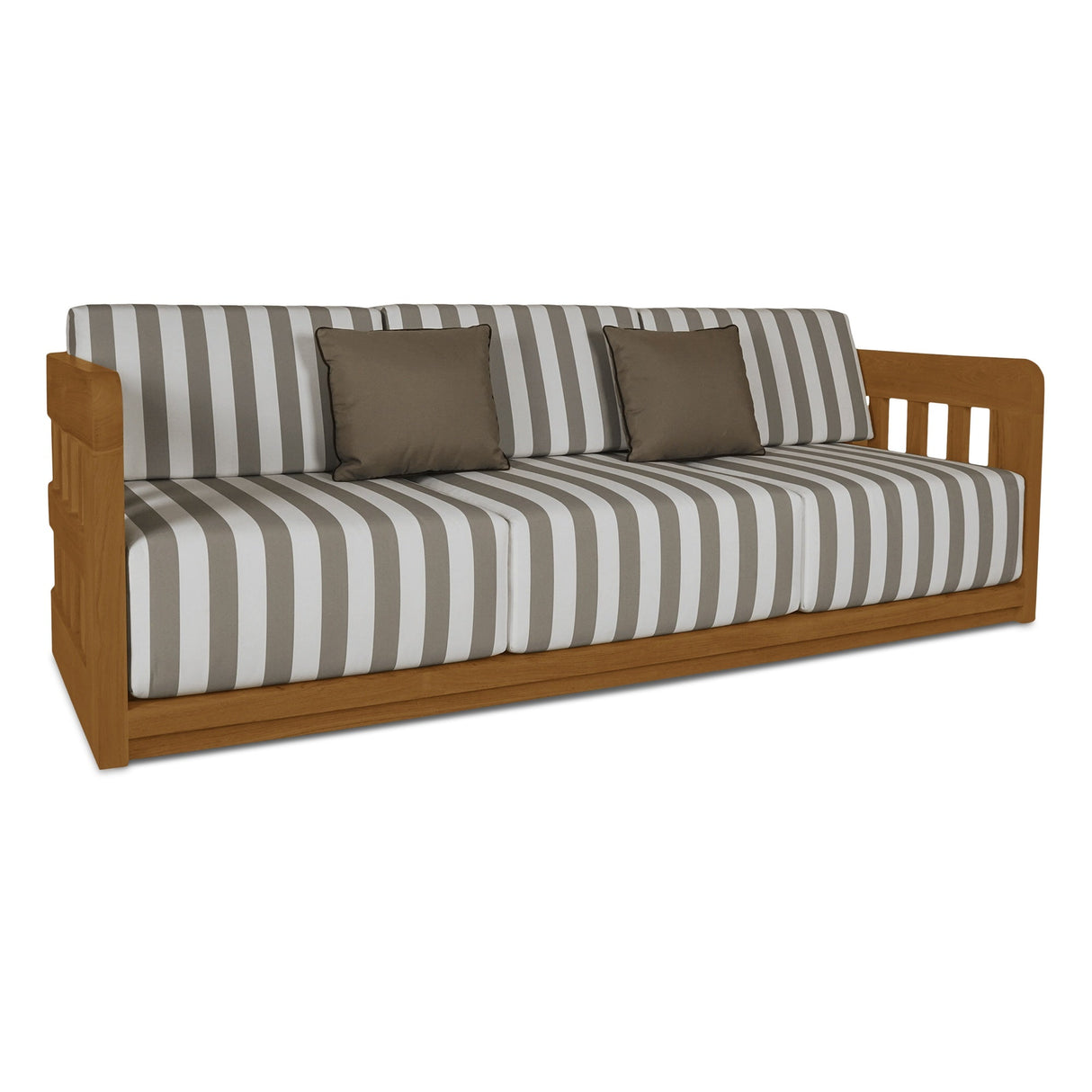 Adelaide Brown Stripe Outdoor Sofa by Moe's Home at Eve Furniture