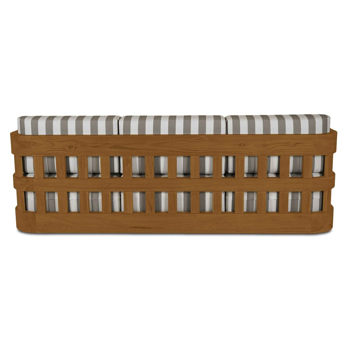 Adelaide Brown Stripe Outdoor Sofa