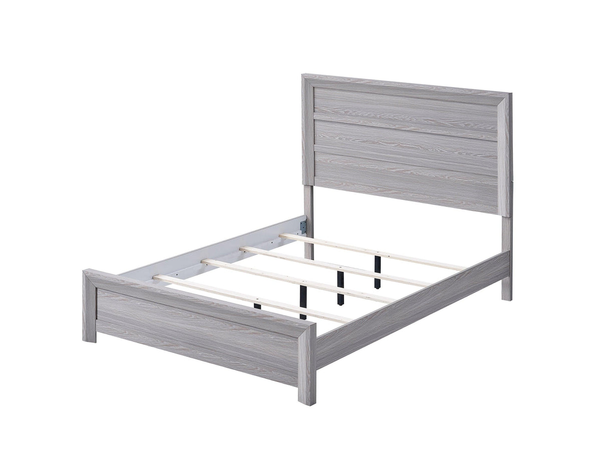 Adelaide Driftwood King Panel Bed by Crown Mark at Eve Furniture
