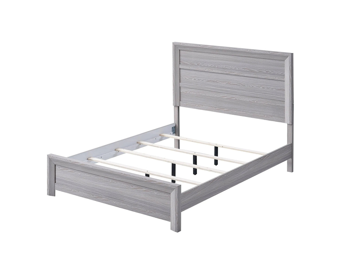 Adelaide Driftwood Queen Panel Bed by Crown Mark at Eve Furniture