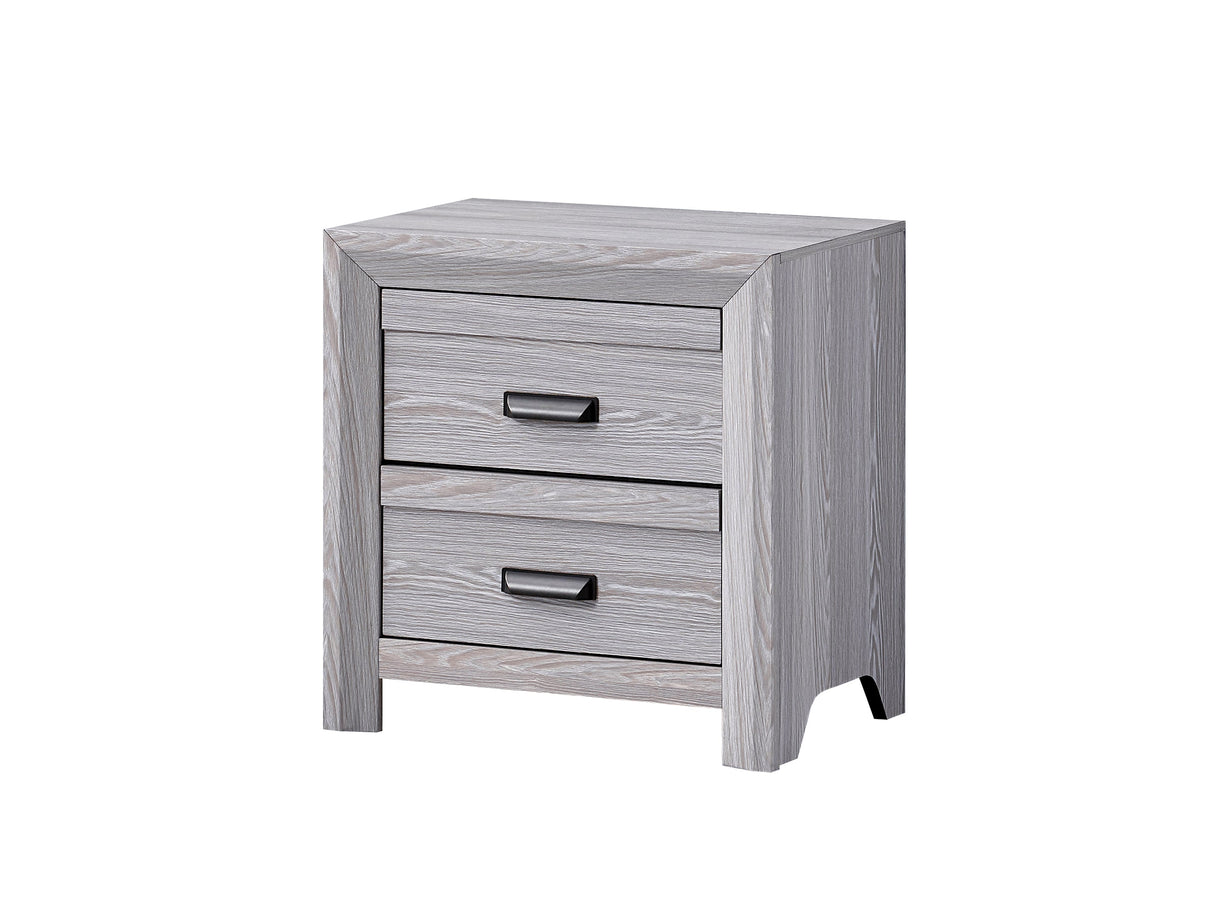 Adelaide Driftwood Upholstered Panel Bedroom Set by Crown Mark at Eve Furniture