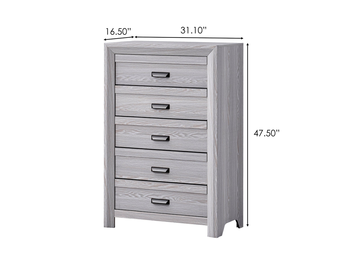 Adelaide Driftwood Upholstered Panel Youth Bedroom Set by Crown Mark at Eve Furniture
