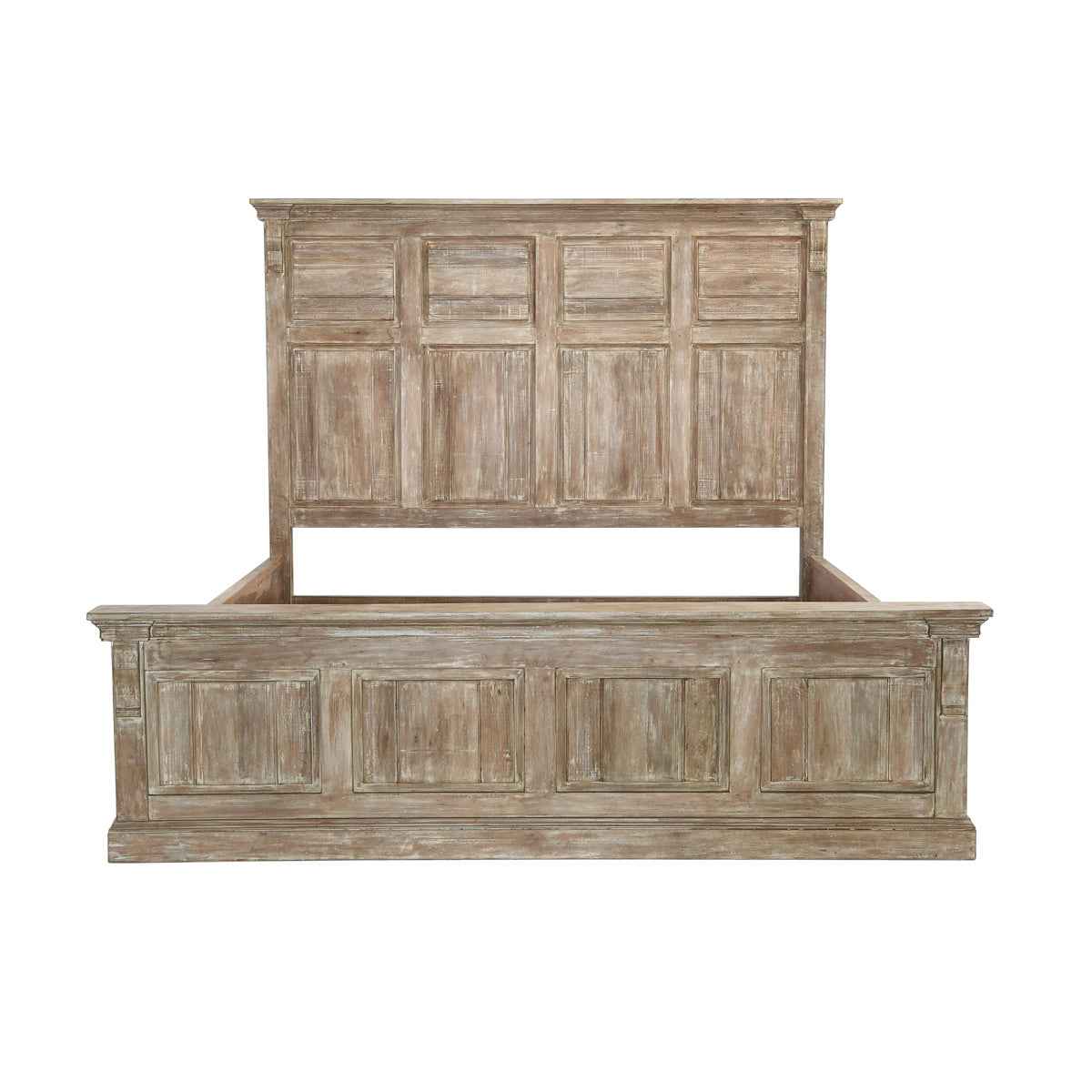 Adelaide Natural Whitewash Queen Bed by Classic Home at Eve Furniture