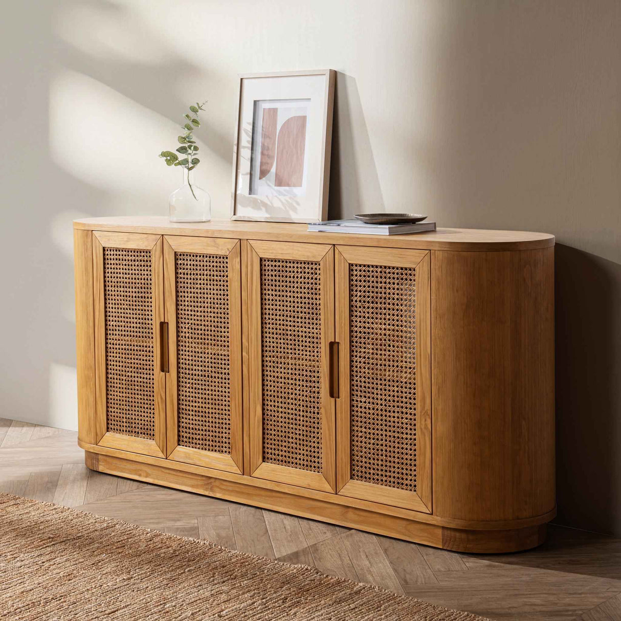 Adelheid 4 Door Buffet - Natural by Classic Home at Eve Furniture