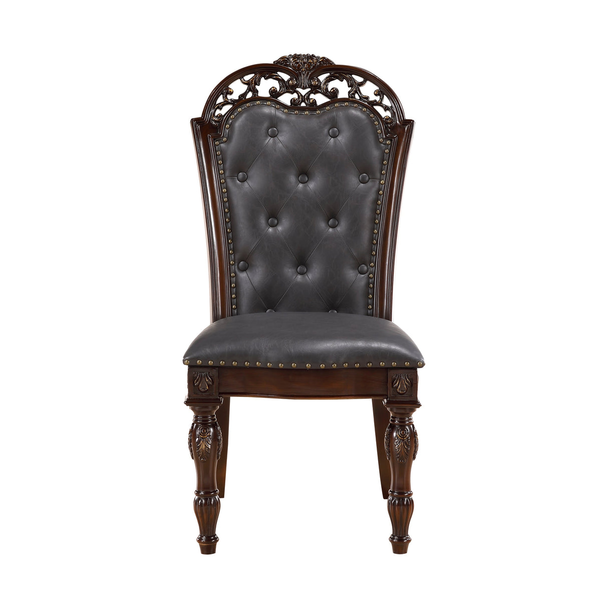 Adelina Cherry Double Pedestal Extendable Dining Room Set by Homelegance at Eve Furniture