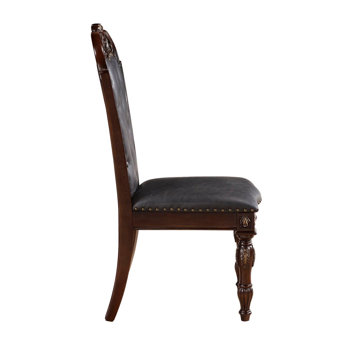 Adelina Cherry Double Pedestal Extendable Dining Room Set by Homelegance at Eve Furniture