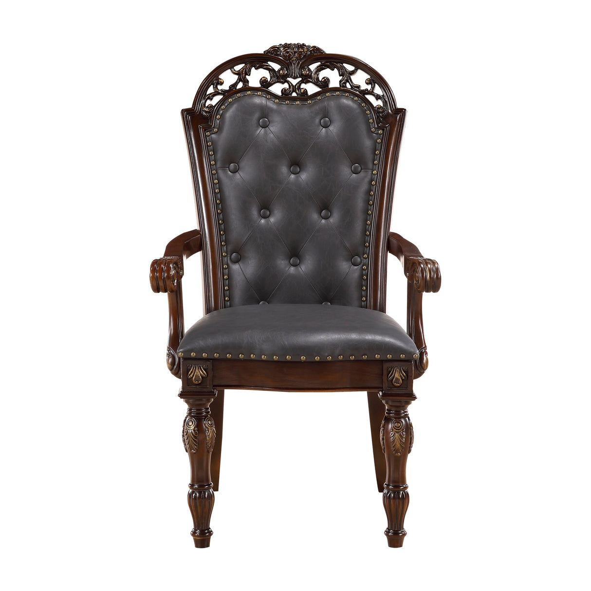 Adelina Cherry Double Pedestal Extendable Dining Room Set by Homelegance at Eve Furniture