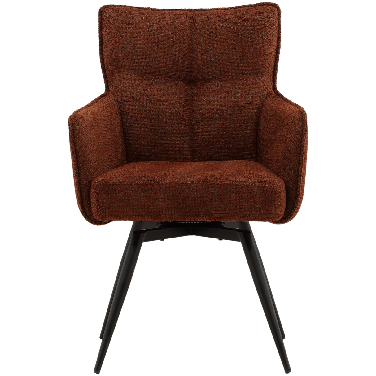 Adelise Swivel Chair, Burgundy by Dovetail at Eve Furniture