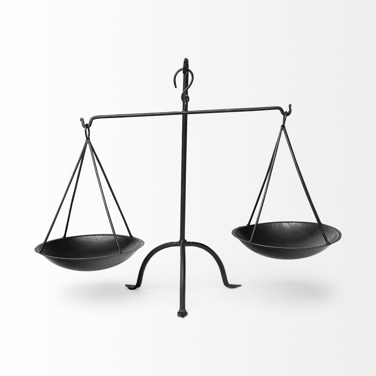 Adilah Black Metal Vintage Inspired Weighing Scale by Mercana at Eve Furniture