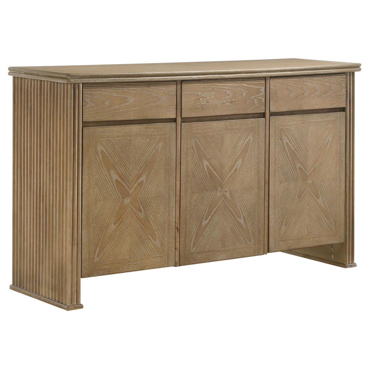 Adina Distressed Light Brown 2-Door Dining Sideboard Server by Coaster at Eve Furniture