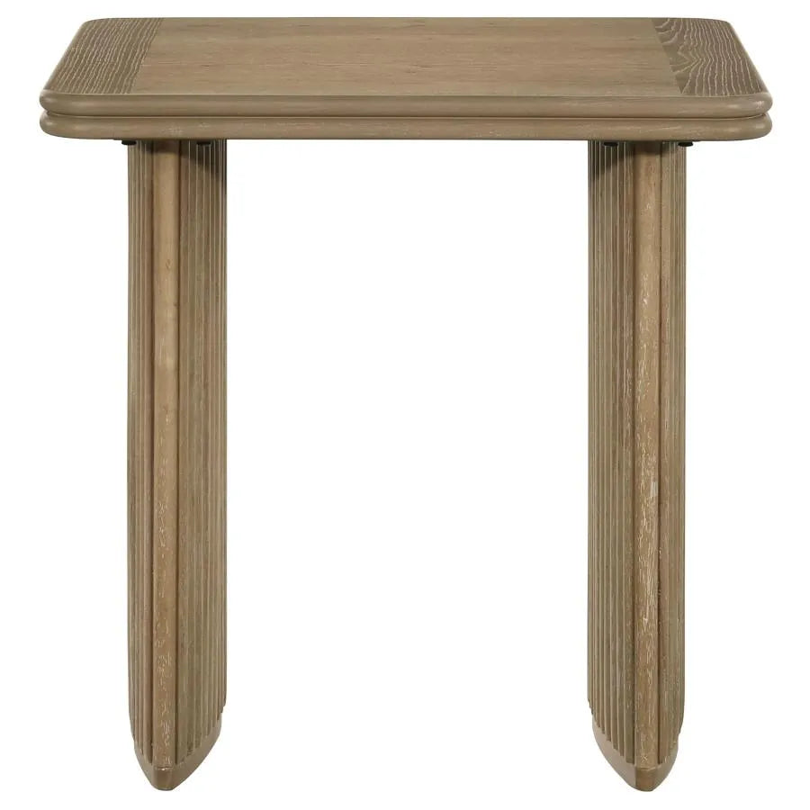 Adina Distressed Light Brown 2-Piece Wood Coffee Table Set by Coaster at Eve Furniture