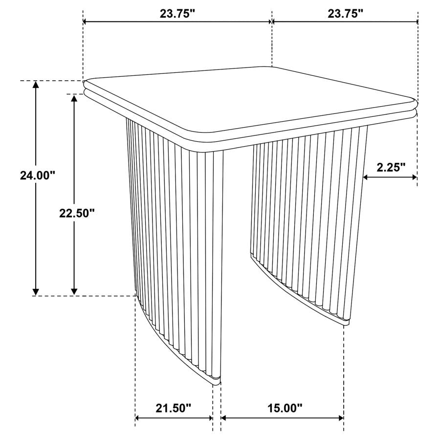 Adina Distressed Light Brown 2-Piece Wood Coffee Table Set by Coaster at Eve Furniture