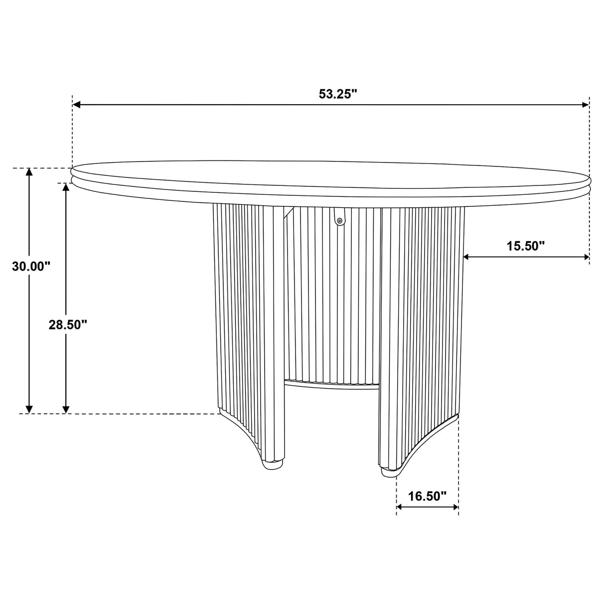 Adina Distressed Light Brown 53-inch Round Wood Dining Table by Coaster at Eve Furniture