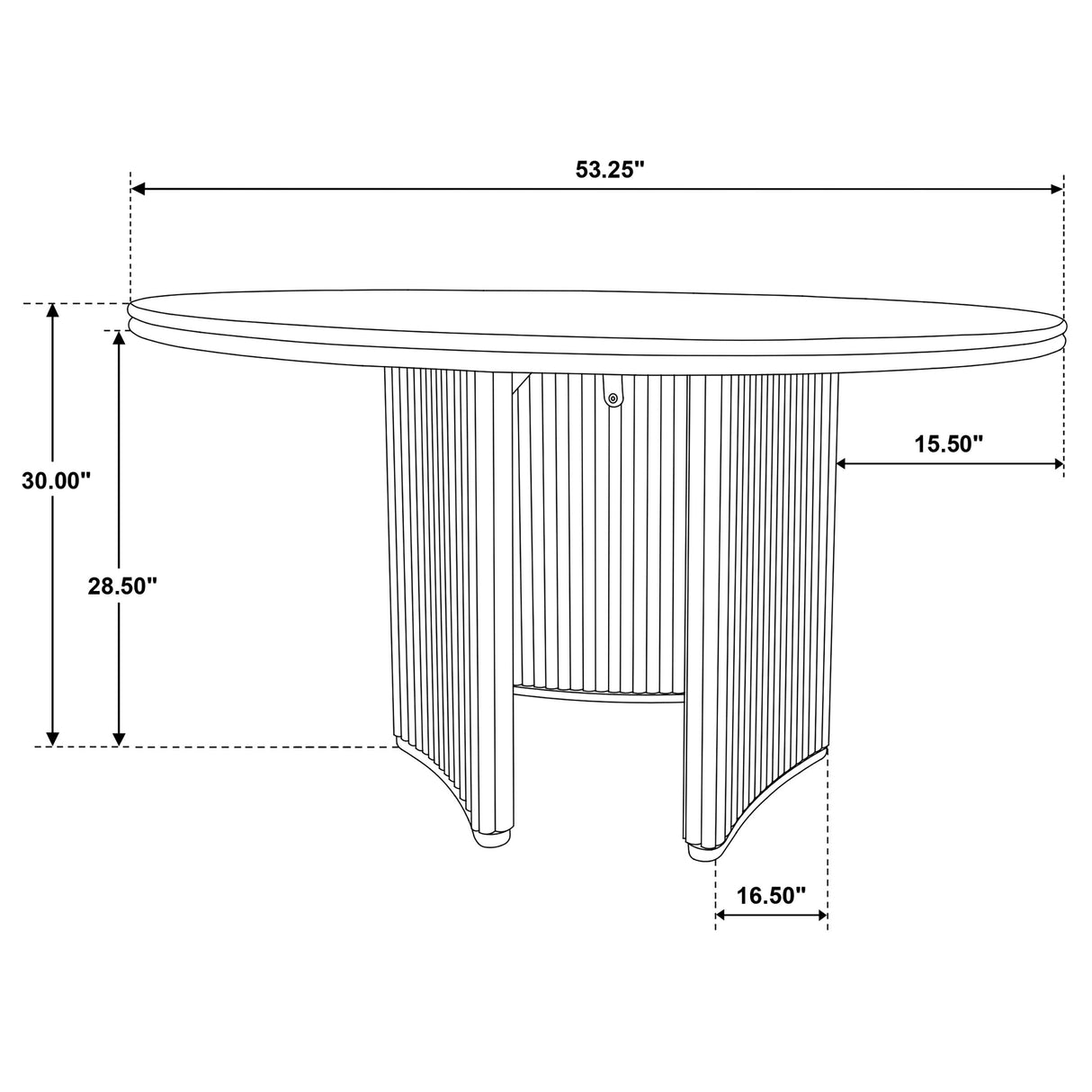 Adina Distressed Light Brown 53-inch Round Wood Dining Table by Coaster at Eve Furniture