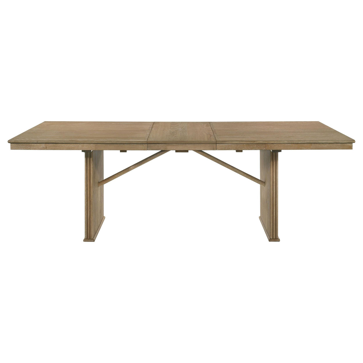 Adina Distressed Light Brown Wood Extendable Dining Table by Coaster at Eve Furniture